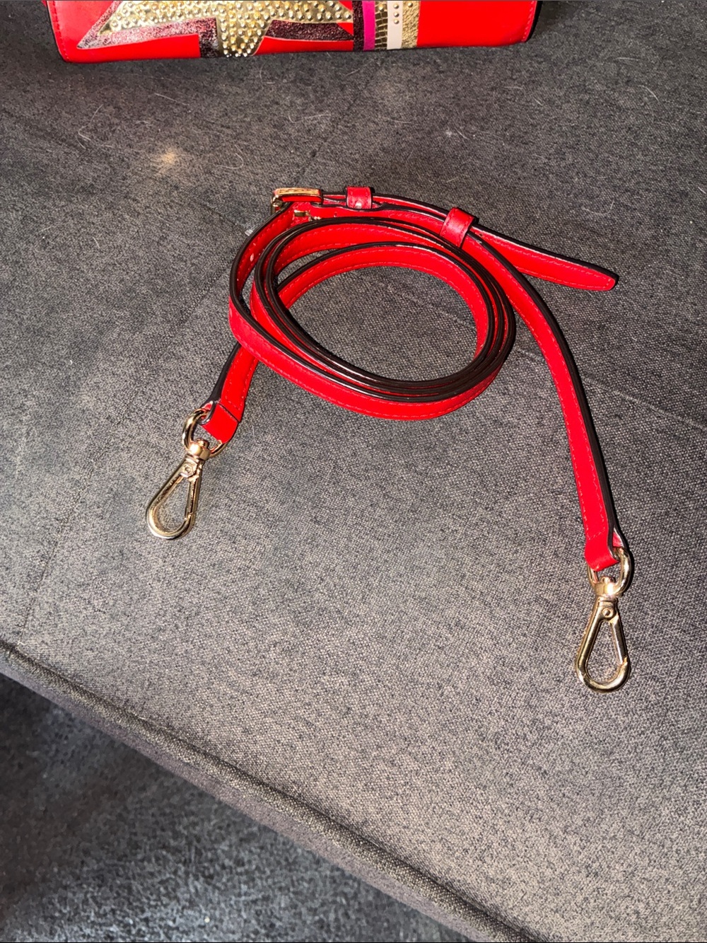 Michael Kors Red Selma embellished Crossbody with Gold & Pink Embellishments - Picture 15 of 15